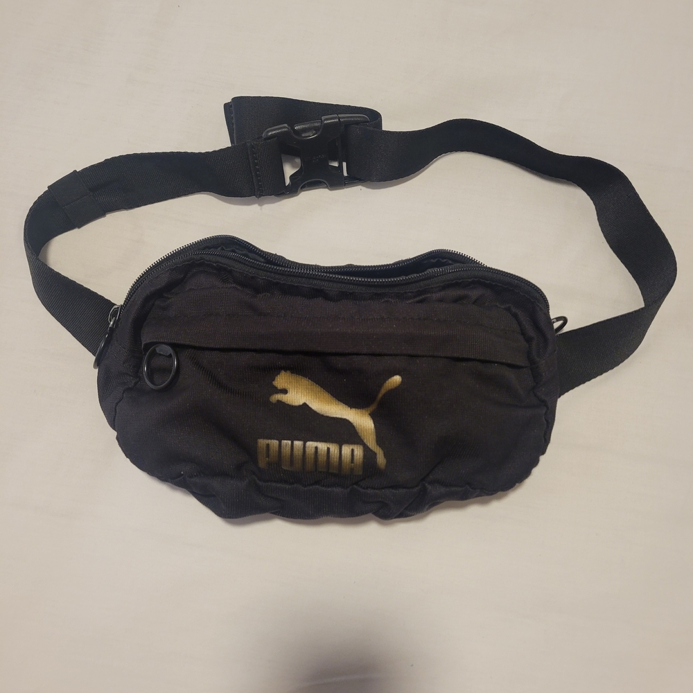 Puma Black and Gold Waist/Belt Bag - Picture 2 of 5